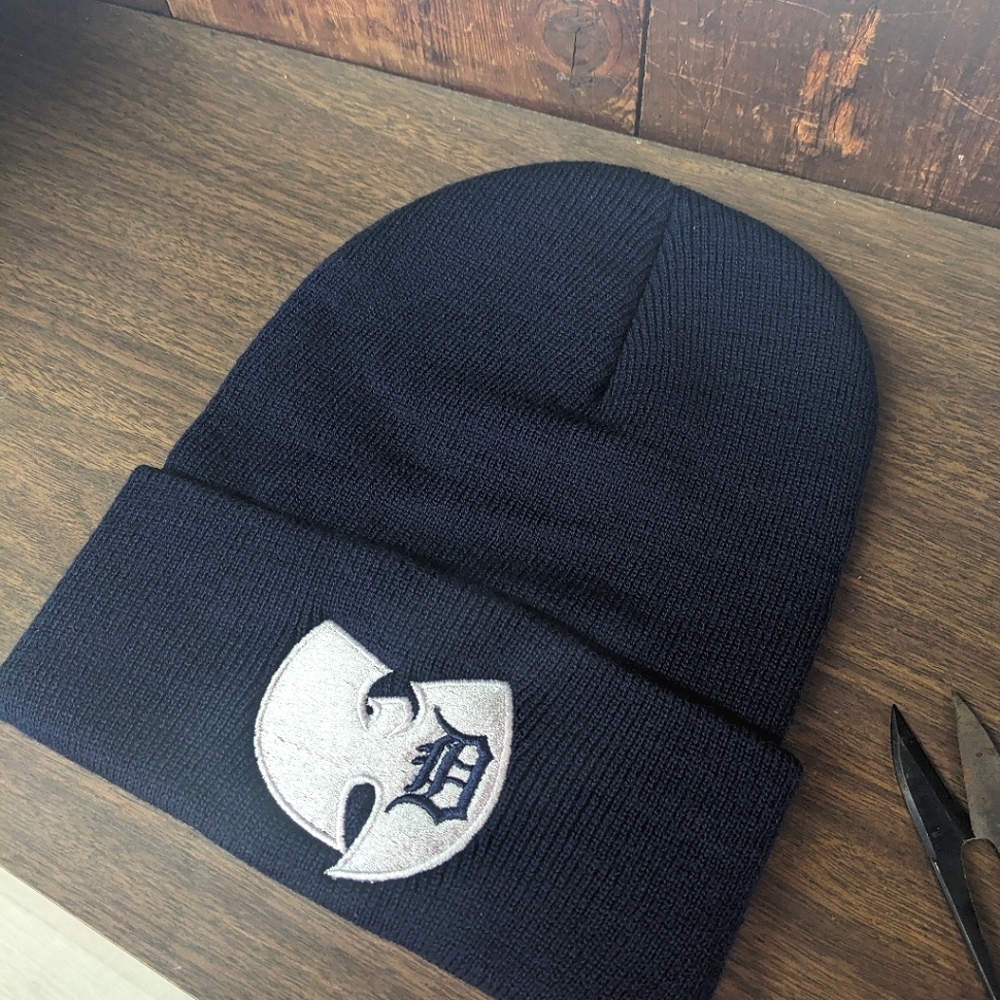 Wu Tang Detroit Tigers Embroidered Beanie